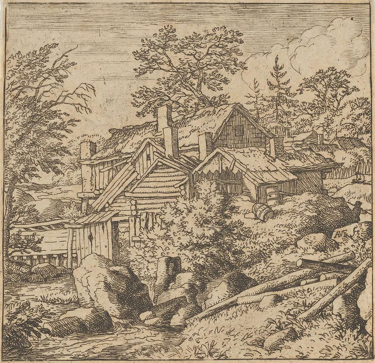 The Hamlet on the Mountain Side — Allart van Everdingen