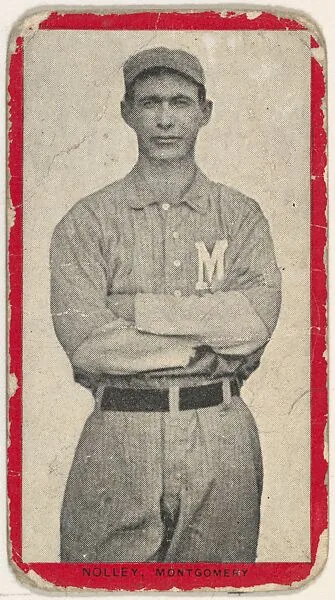 Nolley, Montgomery, Southern Association, from the Baseball Players (Red Borders) series (T210) issued by Old Mill Cigarettes — Old Mill Cigarettes, Virginia