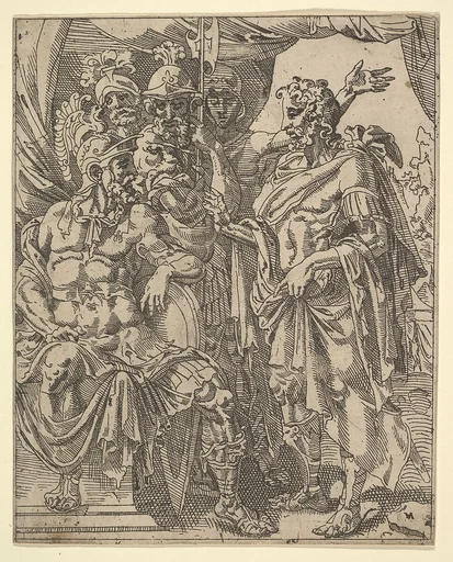 Achior Pleading with Holofernes for the Israelites, from The Story of Judith and Holofernes
