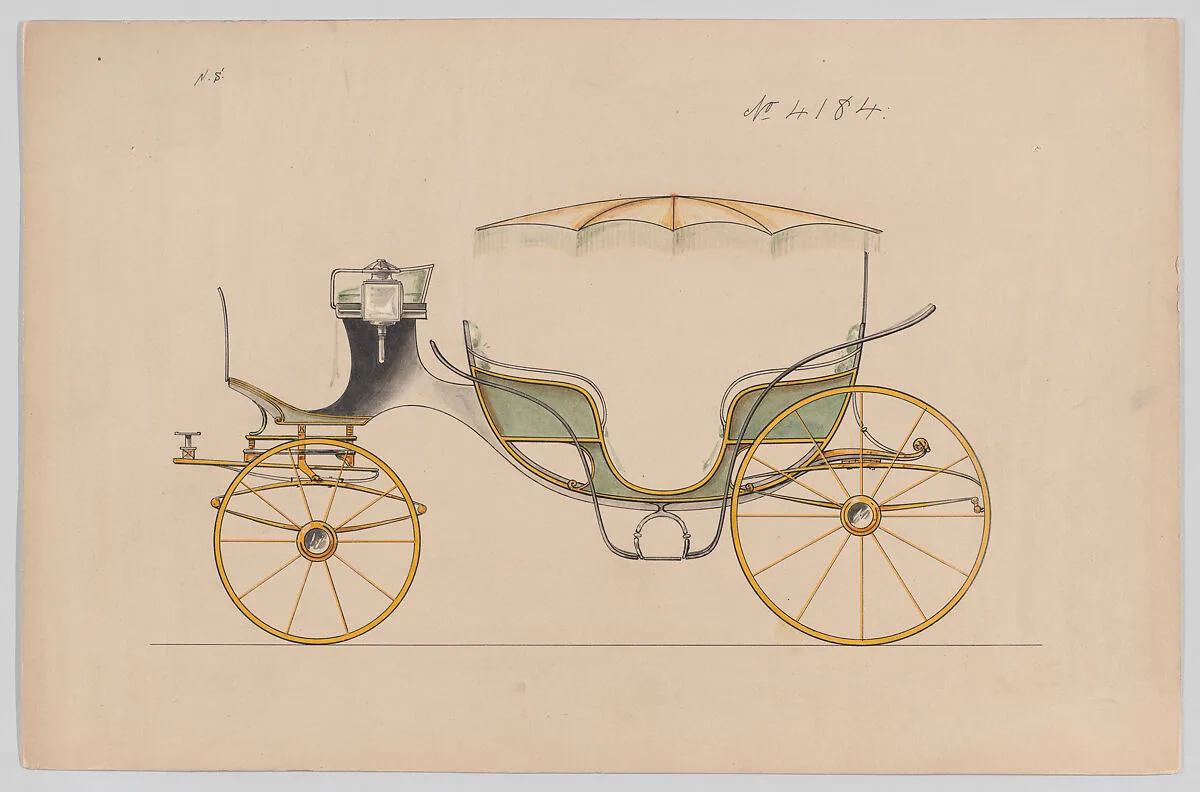 Design for 6 seat Vis-a-Vis, no. 4184 — Brewster & Co.|Herman Stahmer