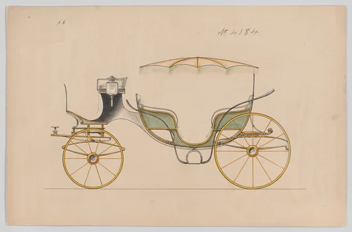 Design for 6 seat Vis-a-Vis, no. 4184
