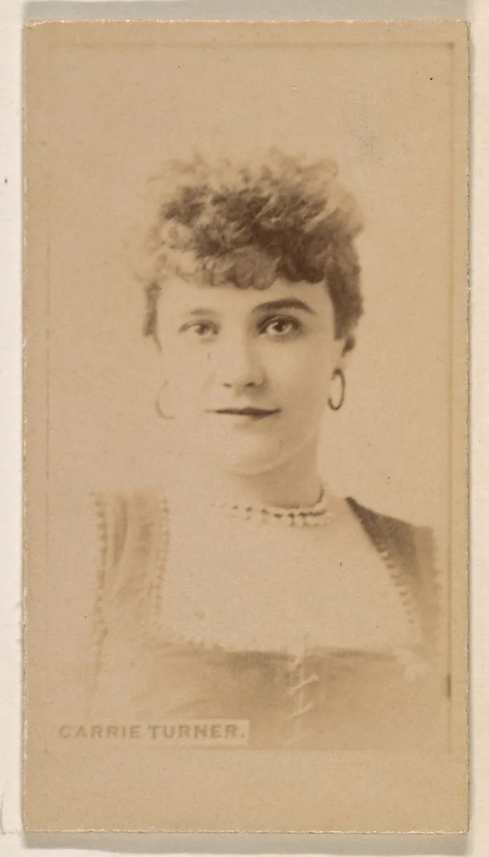 Carrie Turner, from the Actresses series (N245) issued by Kinney Brothers to promote Sweet Caporal Cigarettes — Kinney Brothers Tobacco Company