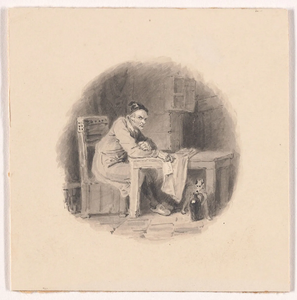 Illustration design for "The Economy of Human Life" — Robert Dodsley|Frank Howard