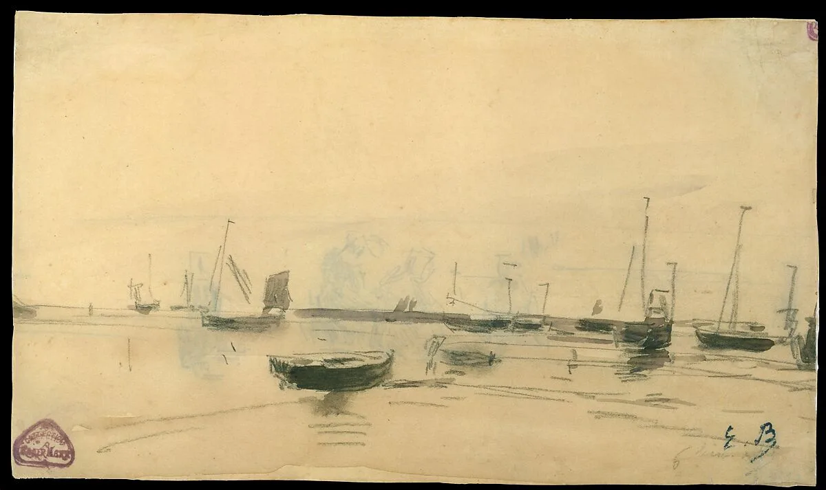 Marine Scene (recto) — Eugène Boudin