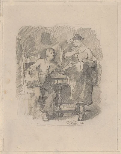 The Critic; verso: Study for The Critic