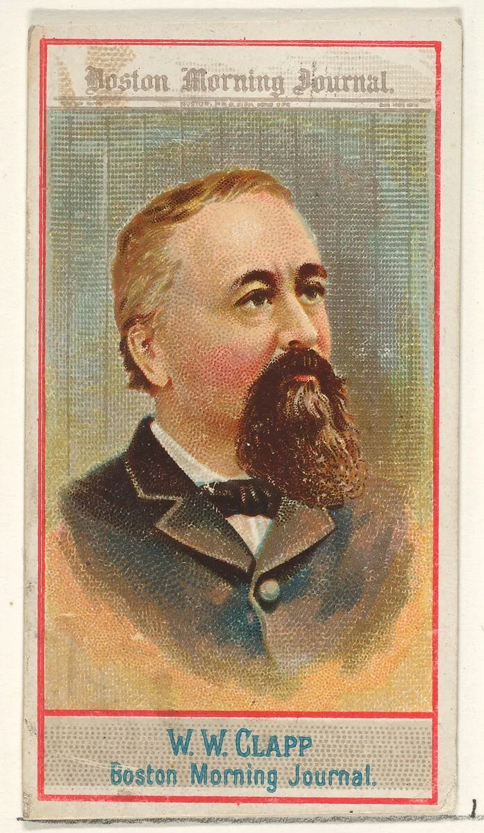 W.W. Clapp, Boston Morning Journal, from the American Editors series (N1) for Allen & Ginter Cigarettes Brands — Allen & Ginter