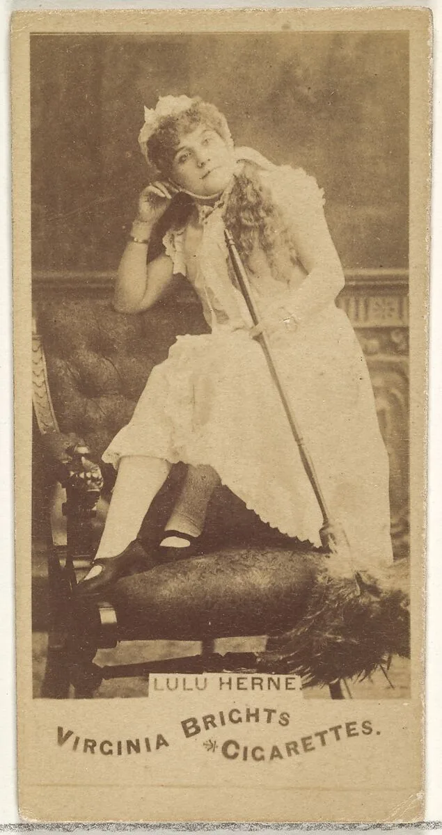 Lulu Herne, from the Actors and Actresses series (N45, Type 1) for Virginia Brights Cigarettes — Allen & Ginter