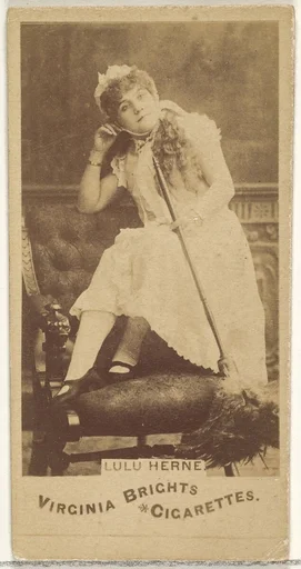 Lulu Herne, from the Actors and Actresses series (N45, Type 1) for Virginia Brights Cigarettes