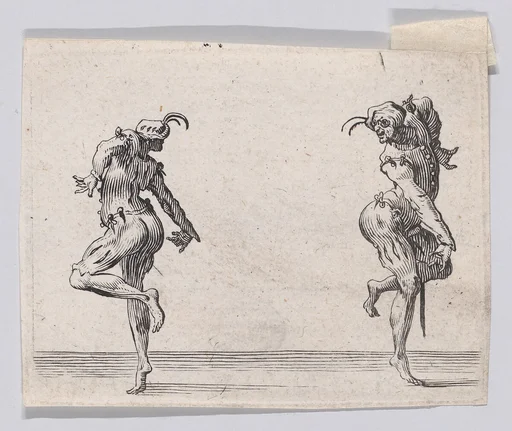 Reverse Copy of Les Deux Pantalons se Tournant le Dos (Two Men in Pantsuits Turned Away from Each Other), from "Les Caprices"