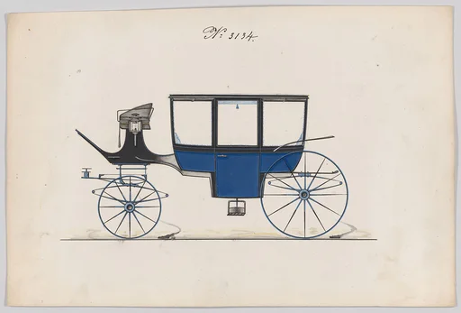 Design for Curtain Quarter Coach, no. 3134