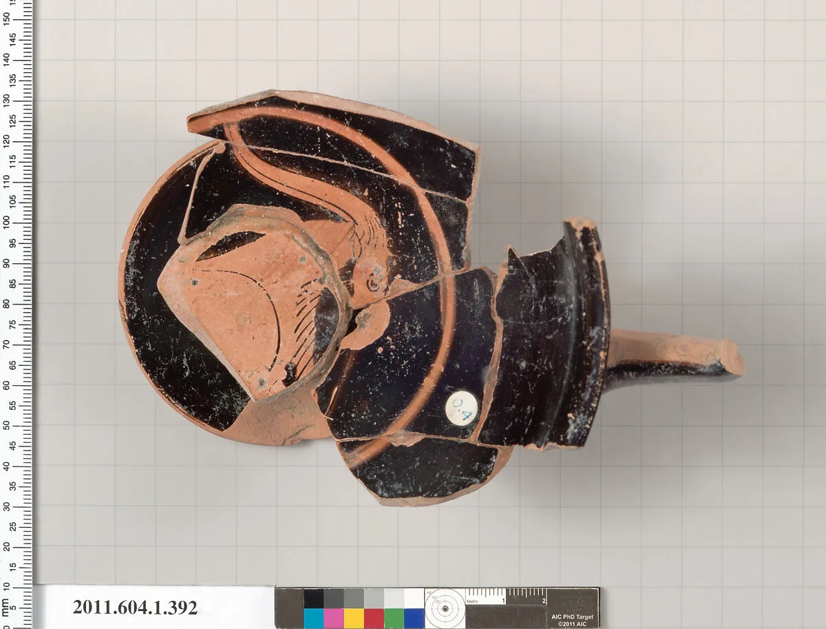 Terracotta fragments of a kylix (drinking cup) — Unknown