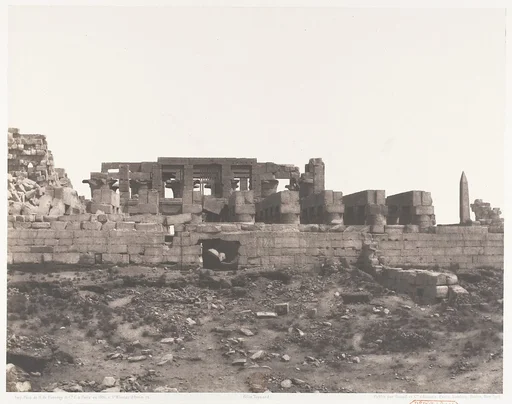 Karnak (Thèbes), Enciente du Palais Vue du Point H