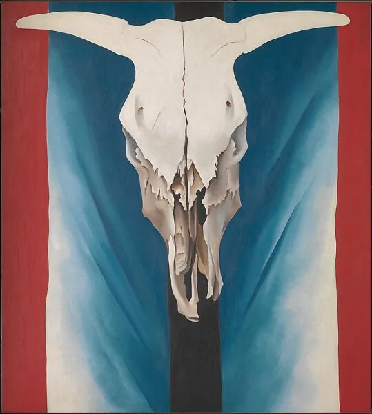 Cow's Skull: Red, White, and Blue — Georgia O'Keeffe