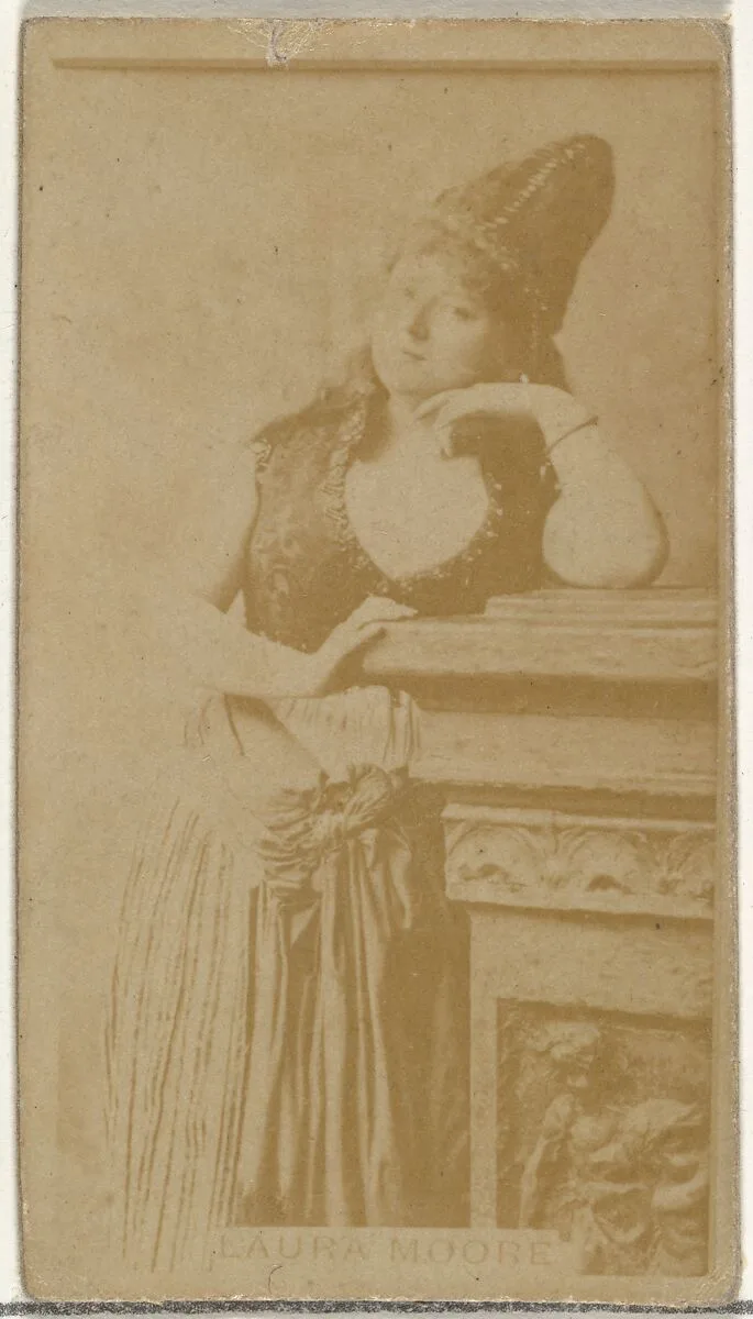 Laura Moore, from the Actors and Actresses series (N145-8) issued by Duke Sons & Co. to promote Duke Cigarettes — W. Duke, Sons & Co.|American Tobacco Company