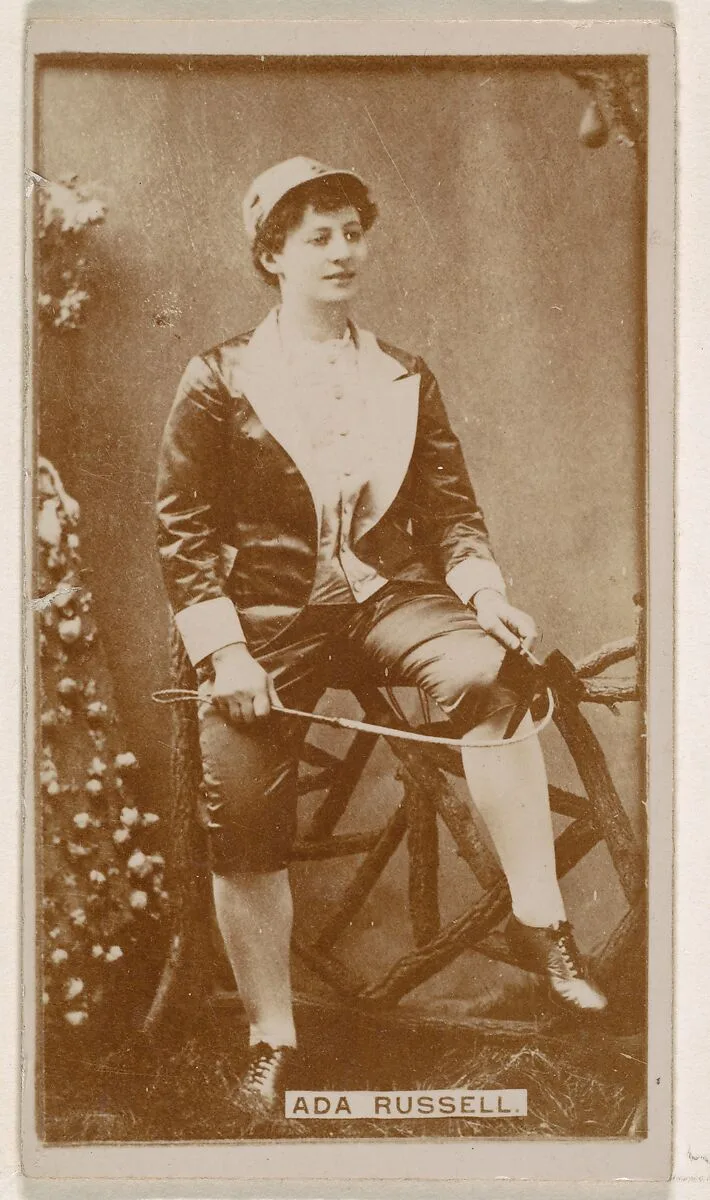 Ada Russell, from the Actresses series (N245) issued by Kinney Brothers to promote Sweet Caporal Cigarettes — Kinney Brothers Tobacco Company