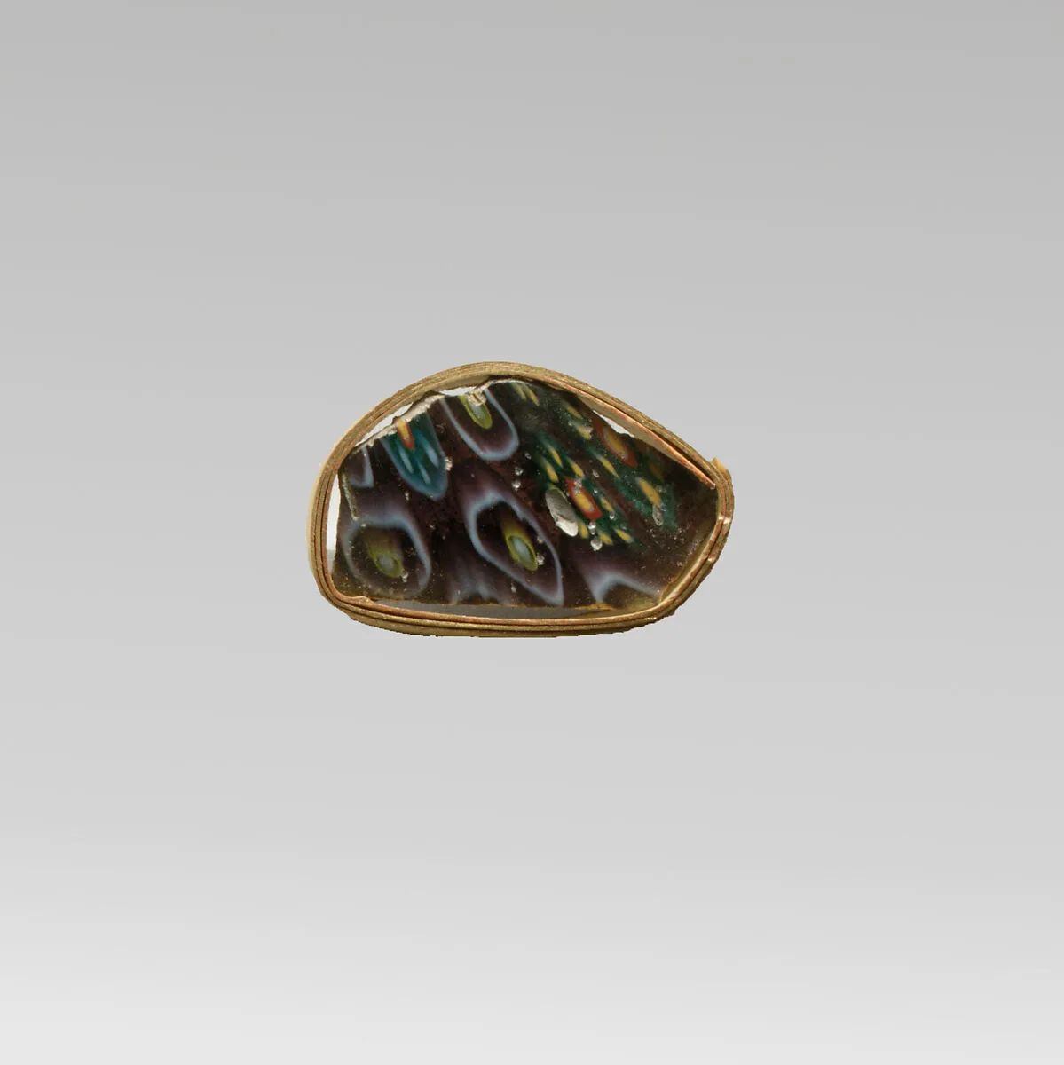 Glass mosaic fragment — Unknown