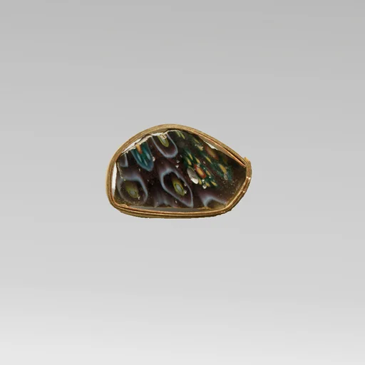 Glass mosaic fragment
