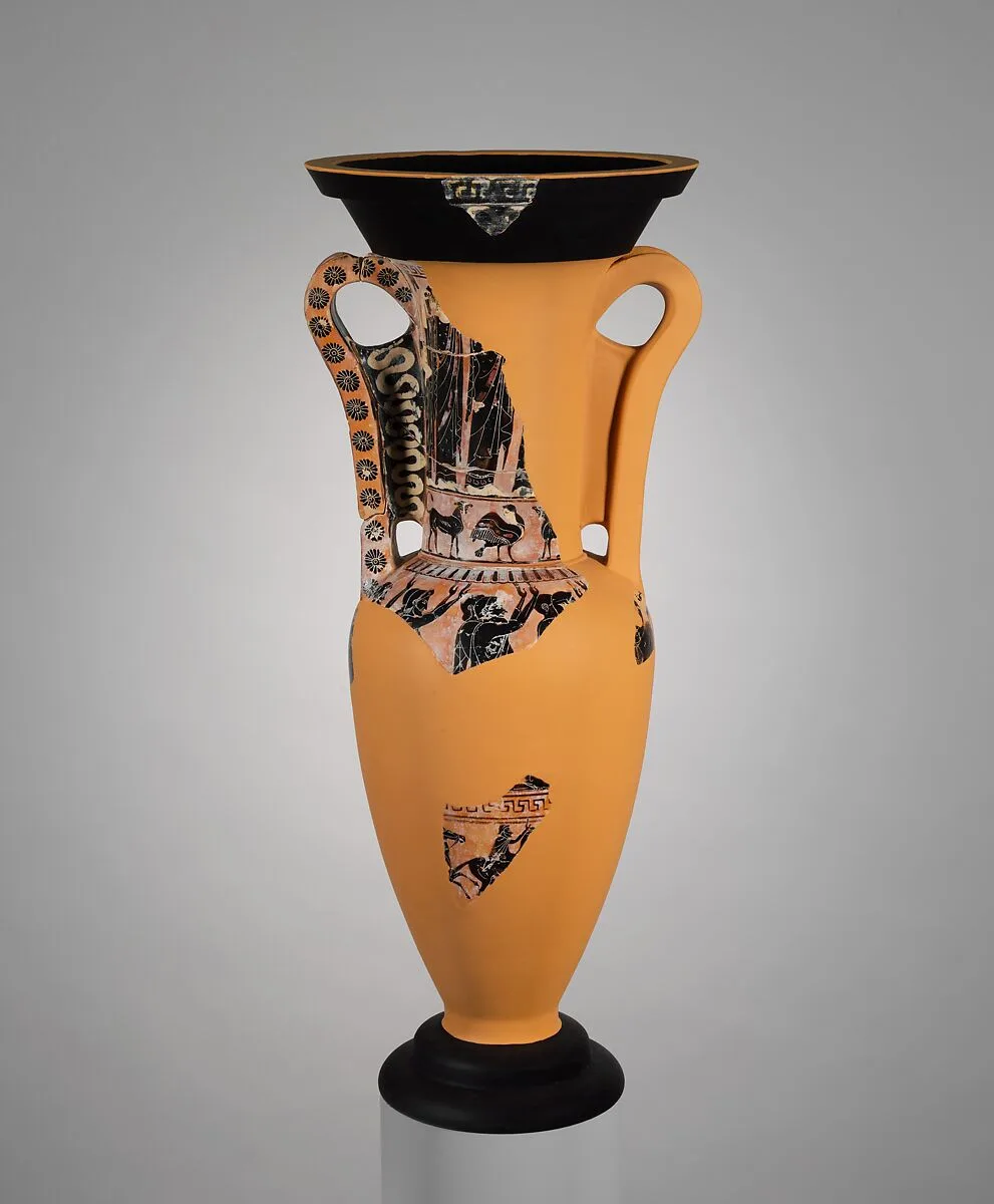Terracotta loutrophoros (ceremonial vase for water) — Unknown