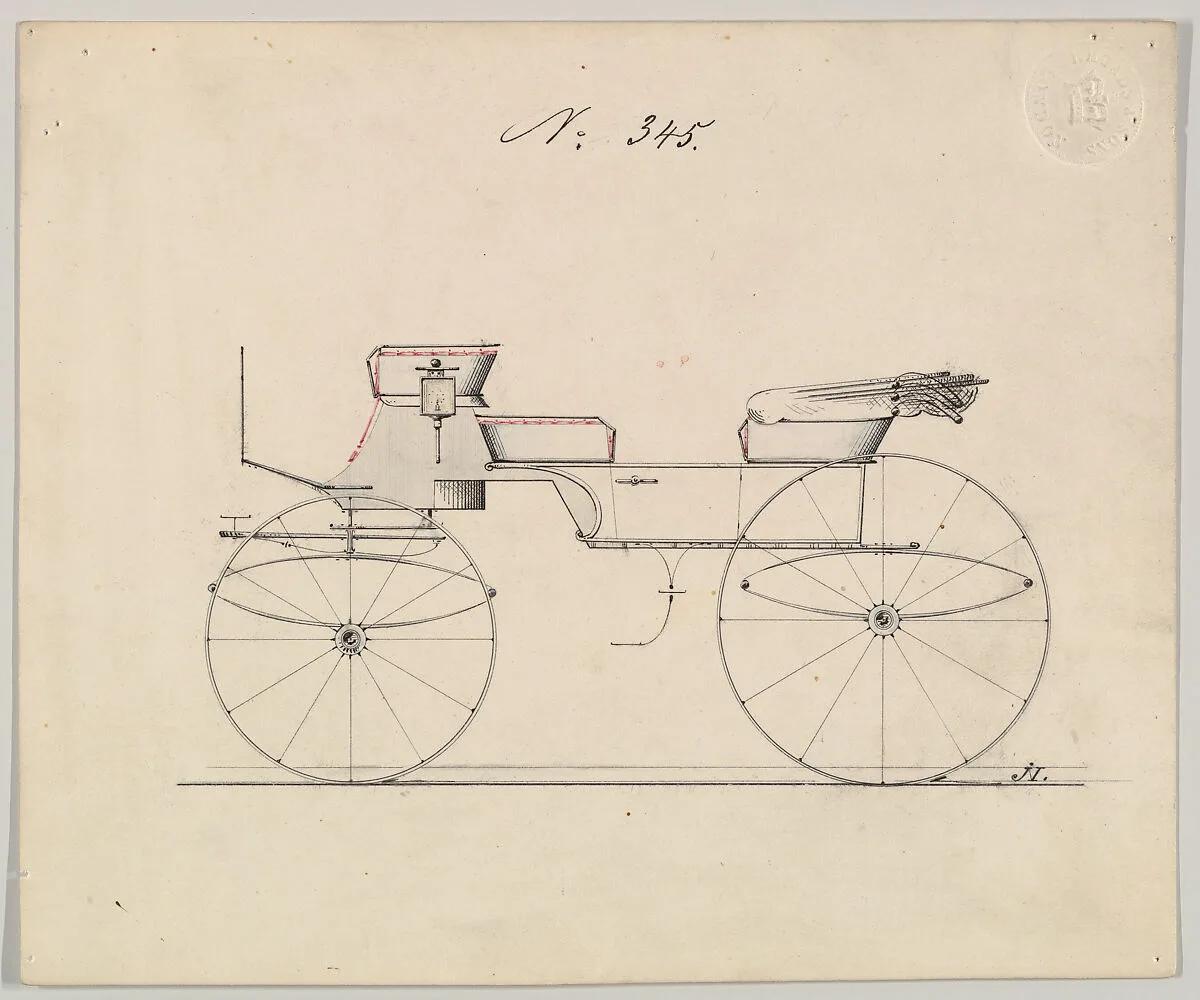 Design for Vis-à-vis, no. 345 — Brewster & Co.