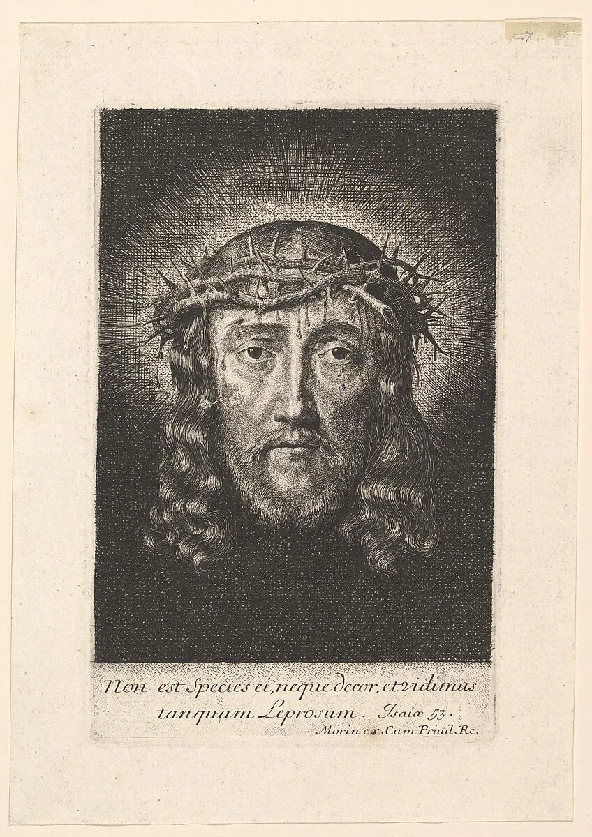 La sainte Face couronnee d'epines, (petit format) — Jean Morin