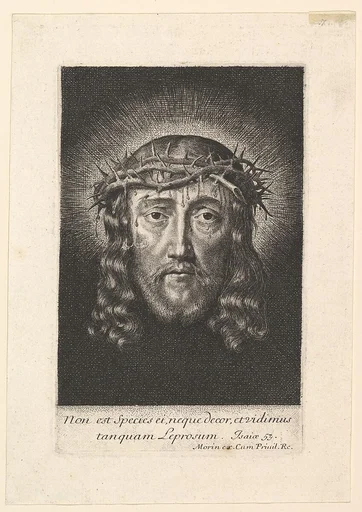 La sainte Face couronnee d'epines, (petit format)