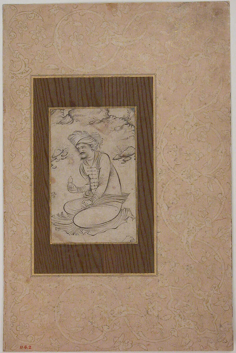 Seated Man in the Wilderness — Unknown