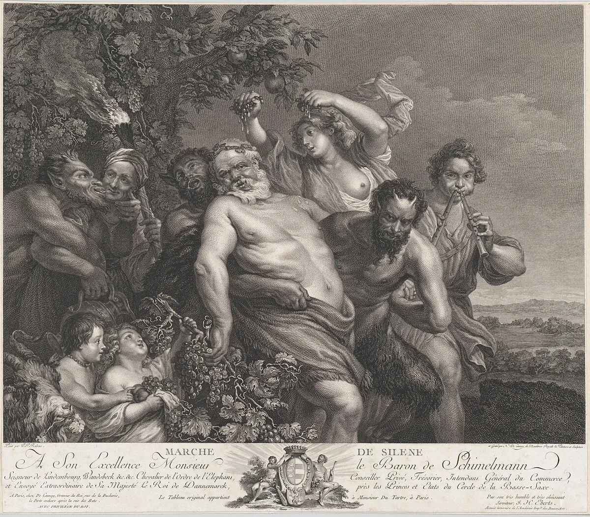 The Triumph of Silenus — Nicolas de Launay|Anthony van Dyck|Peter Paul Rubens