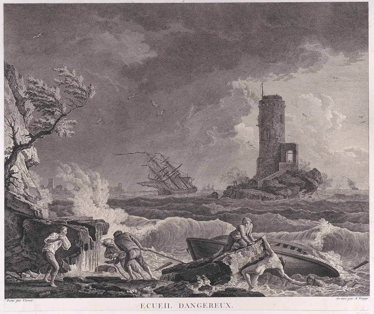 Dangerous Reef — Adrian Zingg|Joseph Vernet