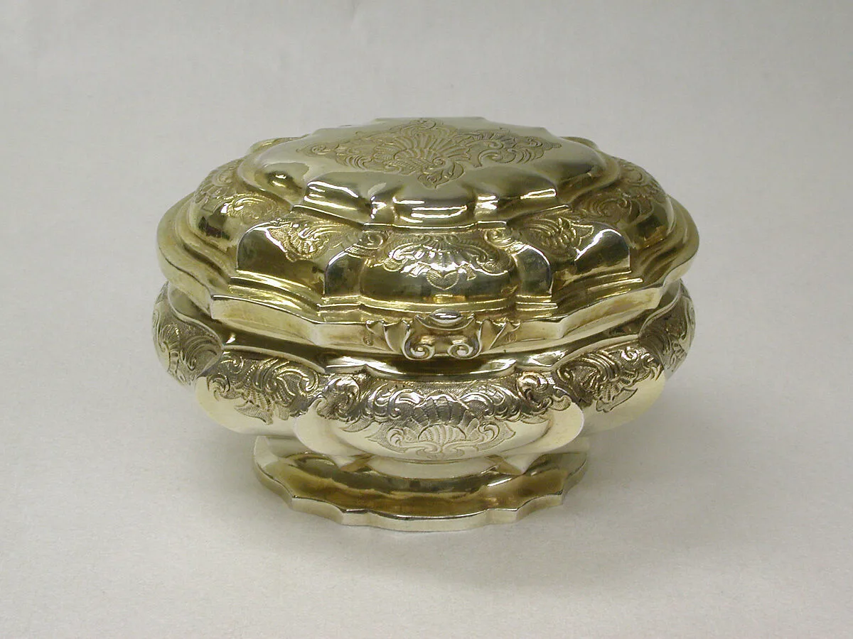Toilet box (one of a pair) — Johann Conrad Lotter