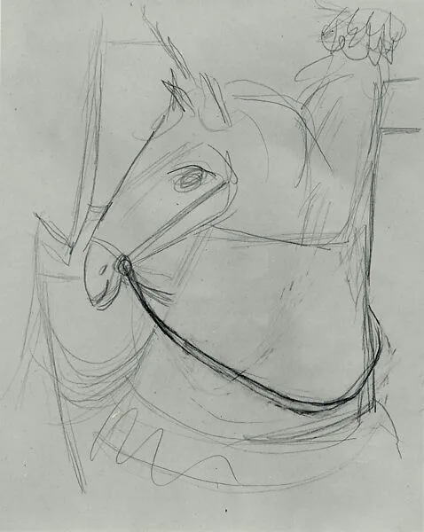 Study for "Exit" — Yasuo Kuniyoshi
