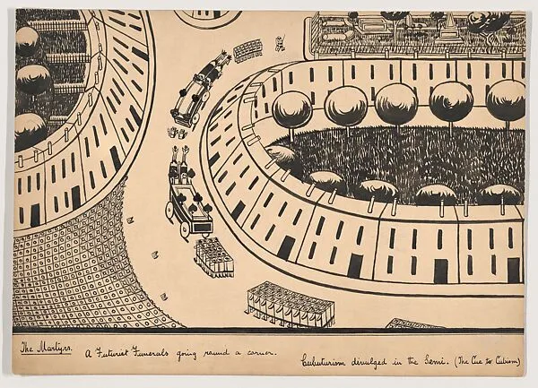 The Martyrs – A Futurist's Funeral Going Round a Corner — Herbert E. Crowley