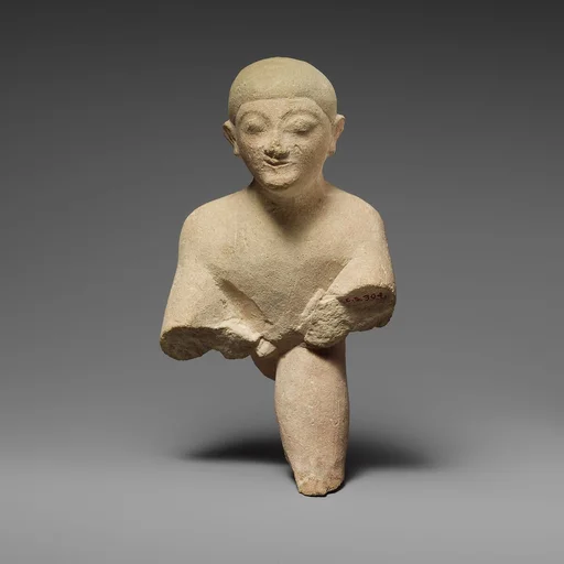 Fragment of a limestone group of wrestlers
