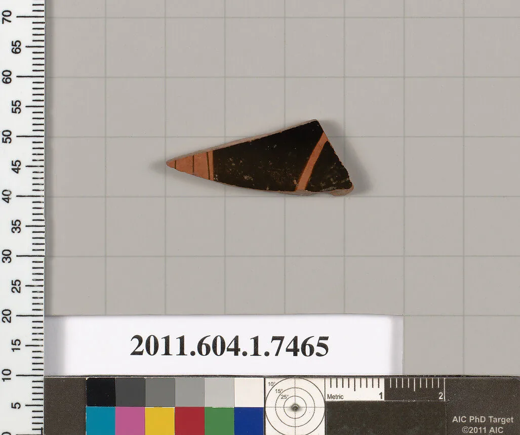 Terracotta fragment of a kylix (drinking cup) — Unknown