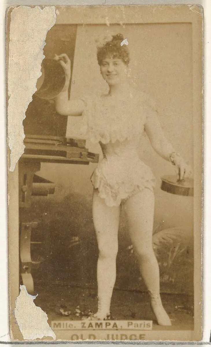Mlle. Zampa, Paris, from the Actors and Actresses series (N171) for Old Judge Cigarettes — Goodwin & Company