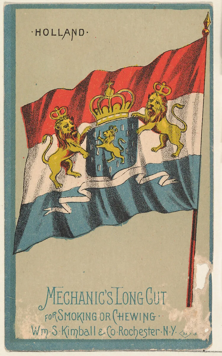 Holland, from the National Flags series (N195) issued by Wm. S. Kimball & Co. — William S. Kimball & Company