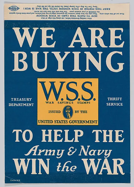 We are buying to help the Army & Navy win the war — Anonymous