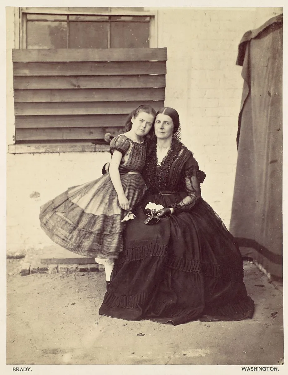 Mrs. Greenhow and Daughter, Imprisoned in the Old Capitol, Washington — Alexander Gardner