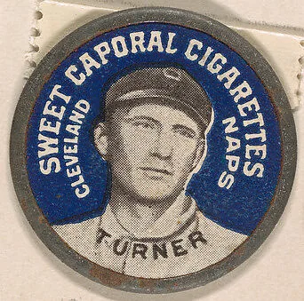 Turner, Cleveland Naps (blue), from the Domino Discs series (PX7), issued by Kinney Brothers — Kinney Brothers Tobacco Company