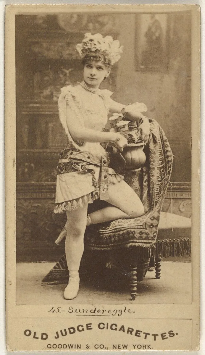 Sundereggle, from the Actors and Actresses series (N171) for Old Judge Cigarettes — Goodwin & Company