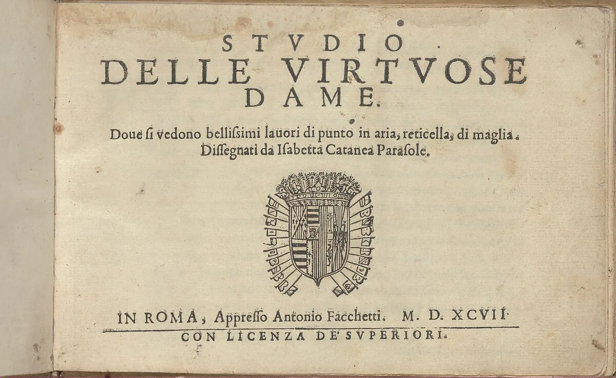 Studio delle virtuose Dame — Isabella Catanea Parasole|Antonio Fachetti