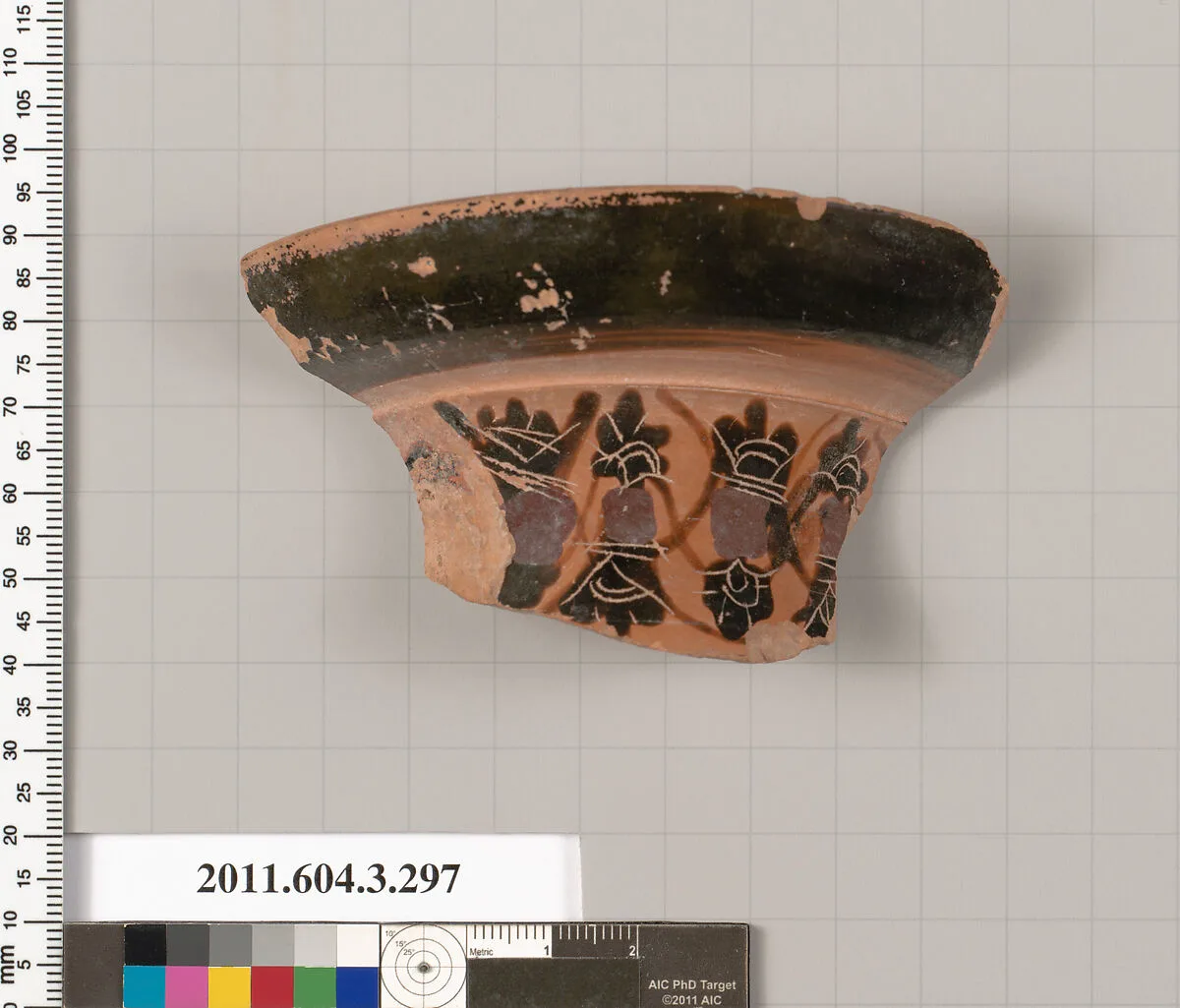 Terracotta fragment of a neck-amphora (jar) — Unknown