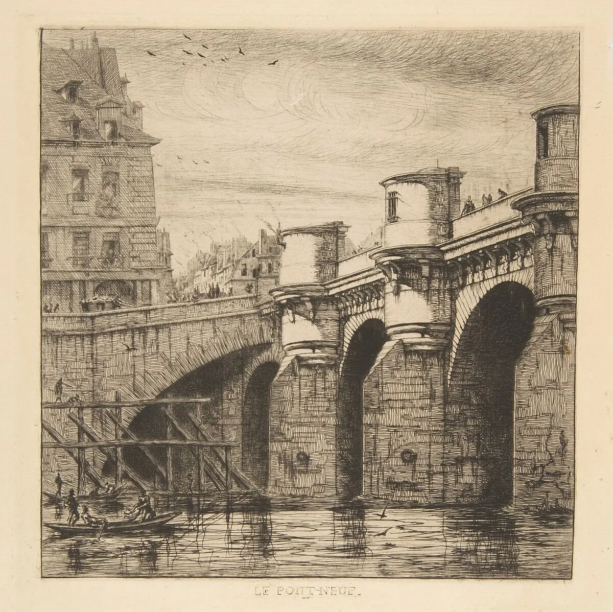 Pont-Neuf, Paris — Charles Meryon