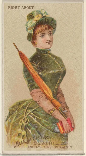 Right About, from the Parasol Drills series (N18) for Allen & Ginter Cigarettes Brands