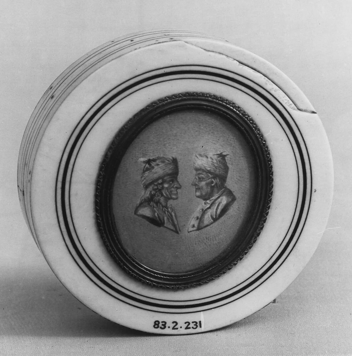 Box with Medallion Top — Unknown