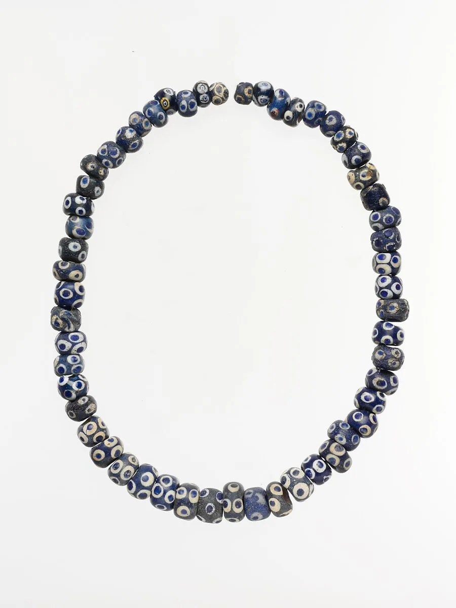 Glass eye beads — Unknown