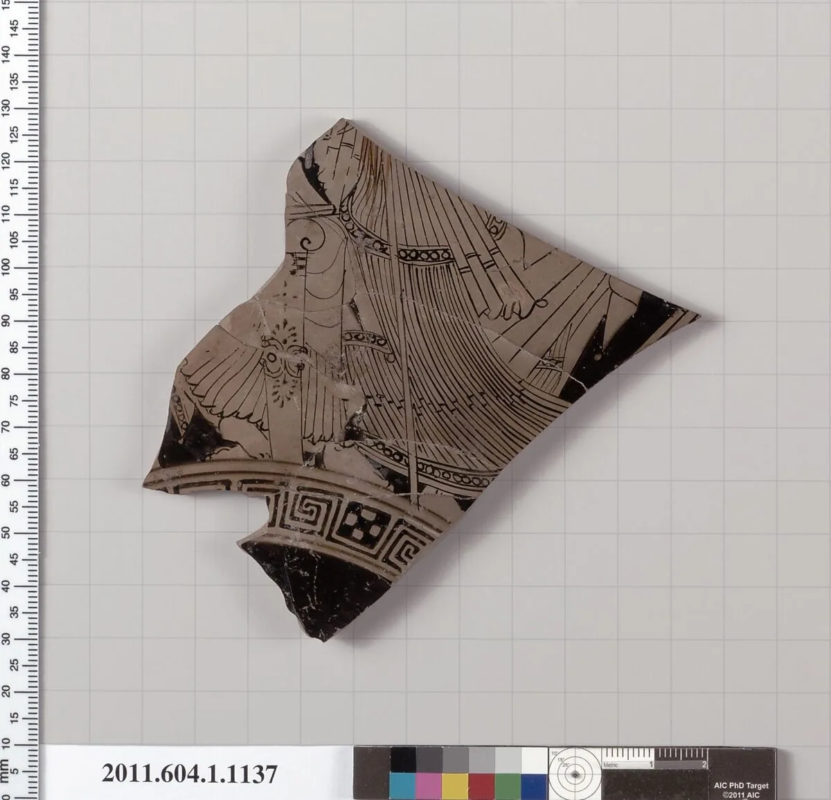 Terracotta fragment of a kylix (drinking cup) — Unknown