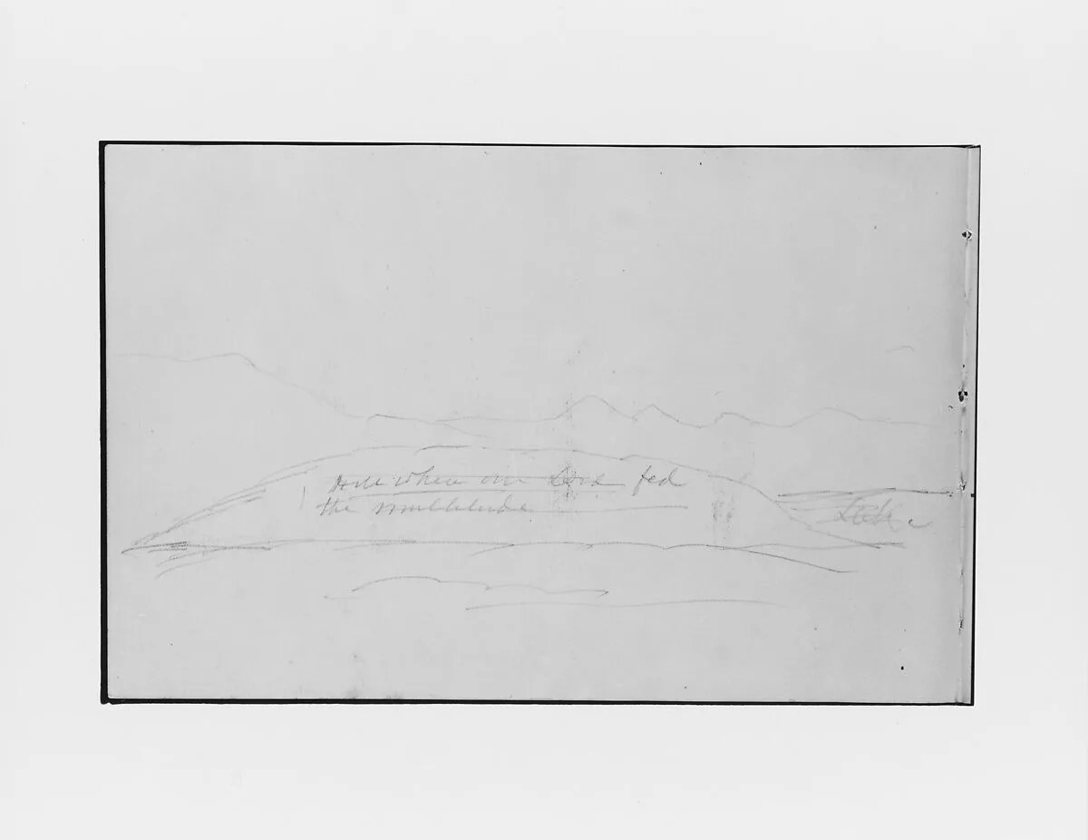 Hill Where Our Lord Fed the Multitude (from Sketchbook) — Mary Newbold Sargent