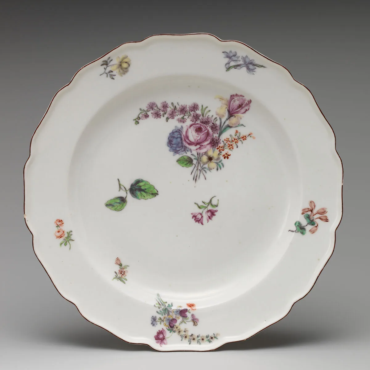 Plate (one of three) — Chelsea Porcelain Manufactory