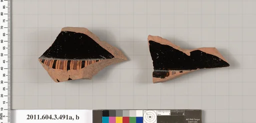Terracotta fragments of a column-krater (bowl for mixing wine and water)
