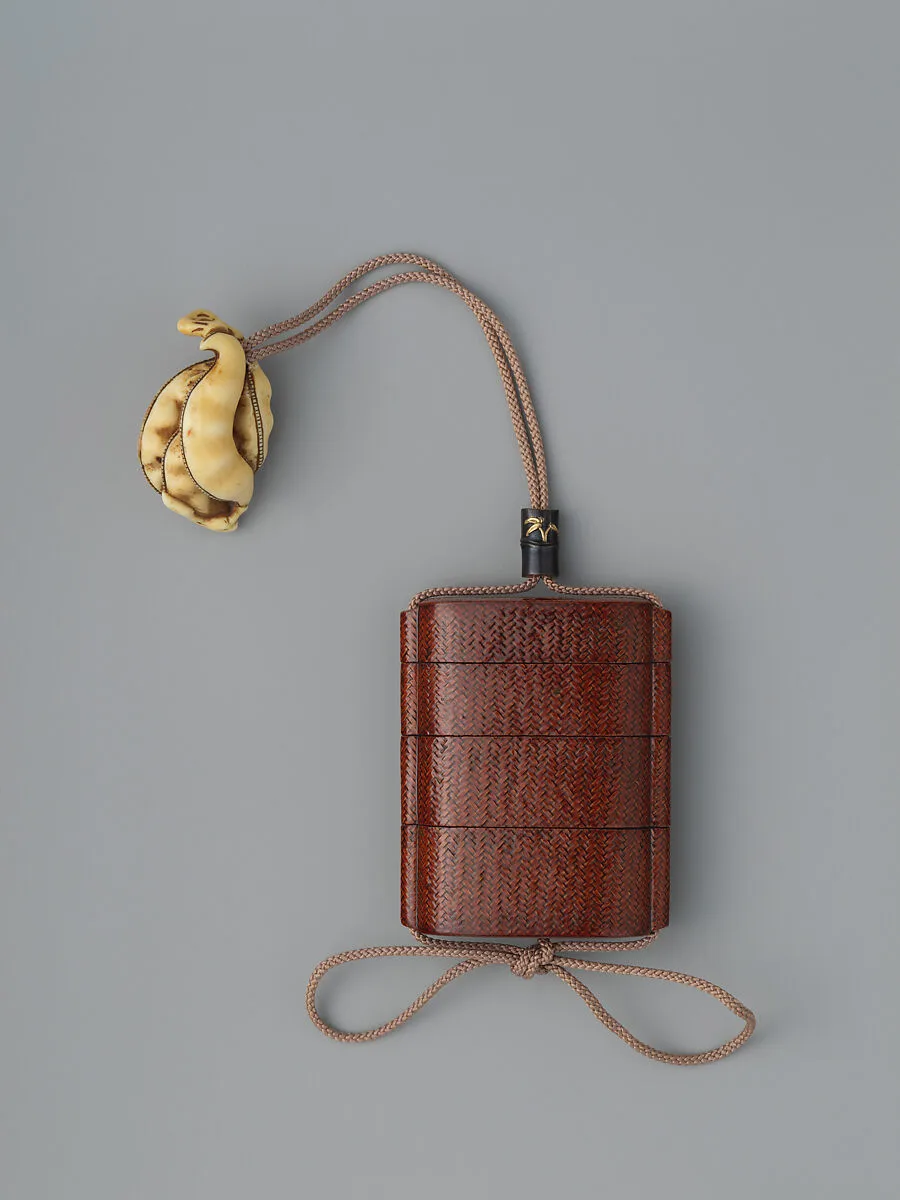 竹細工印籠|Basketry Inrō — Unknown